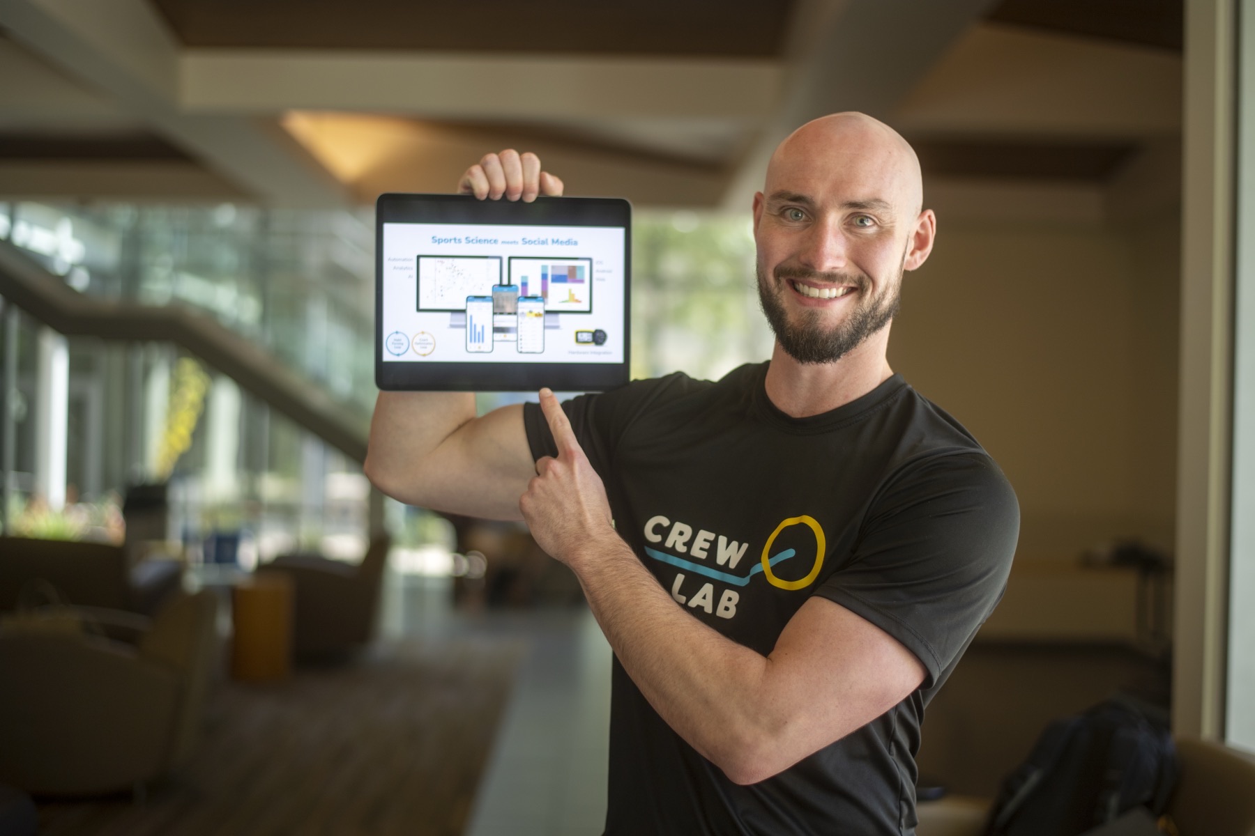 David Kerns in a CrewLAB shirt